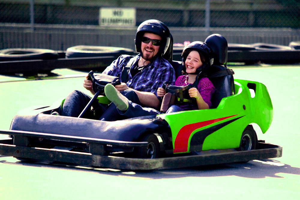Driving my first Go-Karts